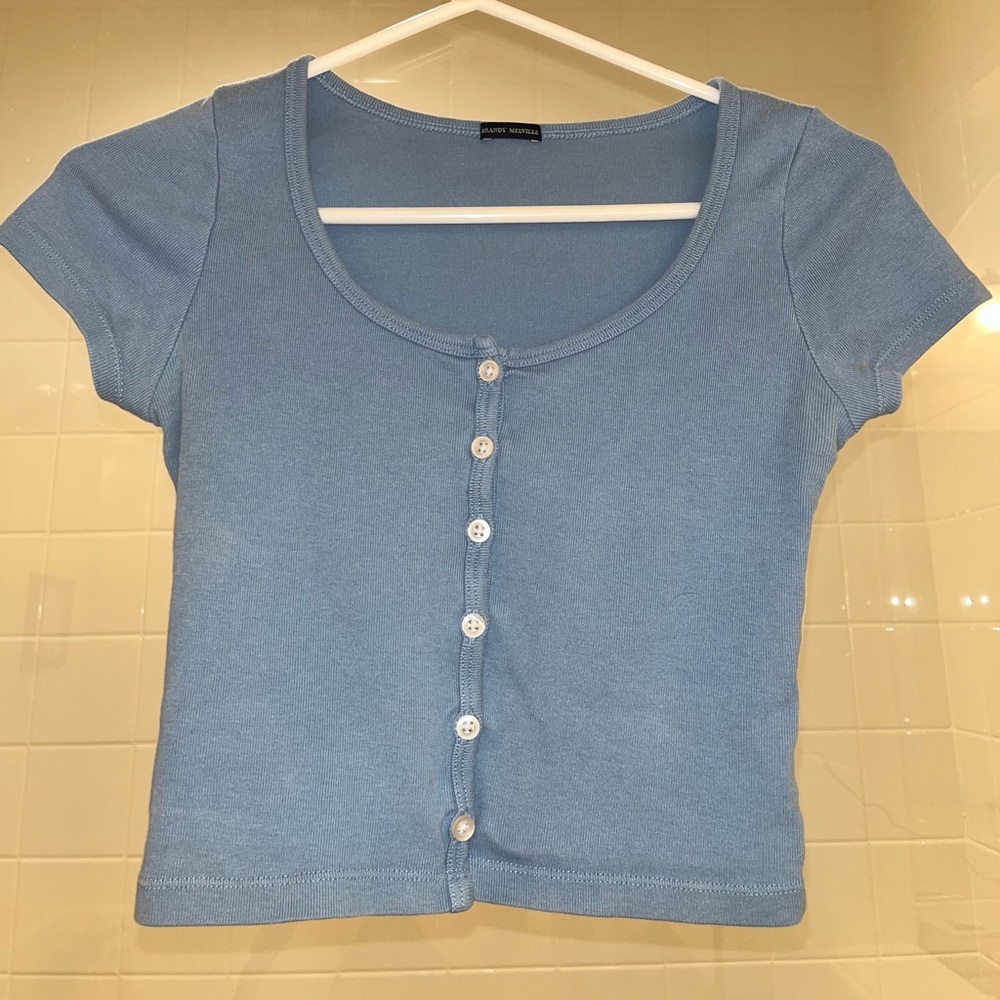 Brandy Melville Blue Zelly Top